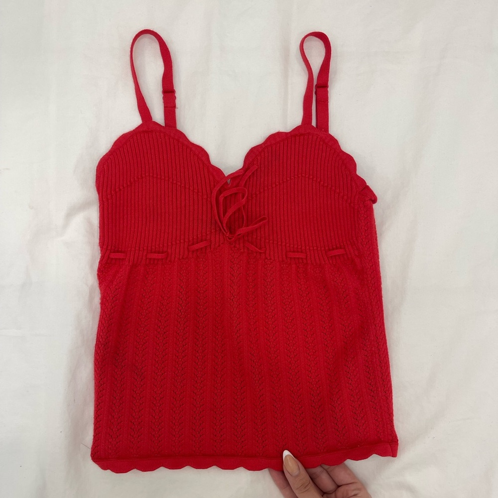 Wilfred Red Knit Top